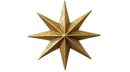 Obraz premium Gold star on transparent background