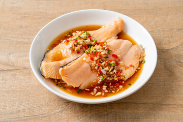 Poached Trout with Yuzu Ponzu Sauce