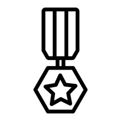 medal Line Icon