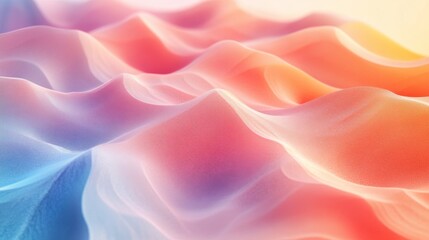 Abstract Pastel Waves Soft Gradient Background