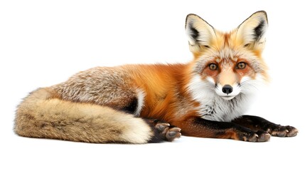 Fototapeta premium Foxe isolated over white background