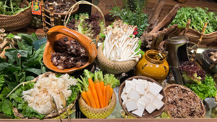Vegan hot pot preparation - enjoying food adventures in Shanghai, China