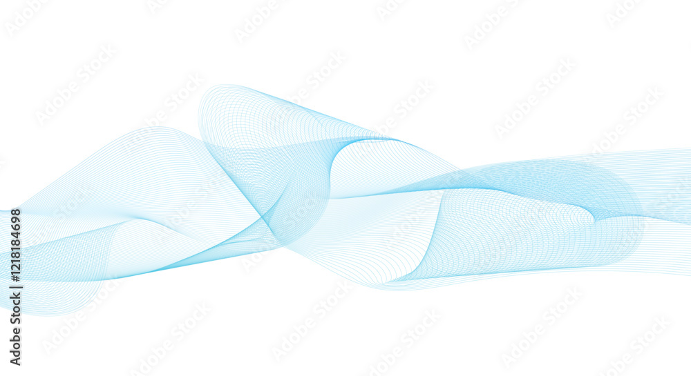 Poster .abstract colorful lines wave curve motion on white background. vector illustration. wave with lines