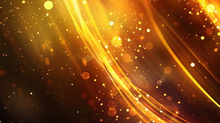 Obraz premium A vibrant abstract background featuring glowing particles and flowing light streaks.