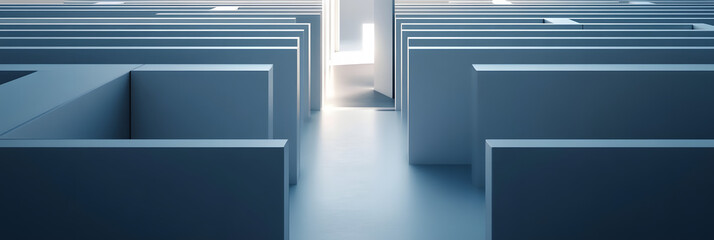 3D Rendering of Maze-Like Structure