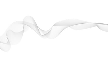 .Abstract colorful lines wave curve motion on white background. Vector Illustration. Thin line wavy abstract vector background. Curve wave seamless pattern. Line art striped graphic template.
