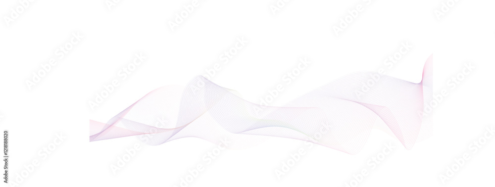 Poster .abstract colorful lines wave curve motion on white background. vector illustration. thin wavy line 
