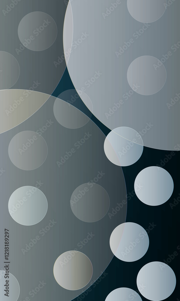 Poster пabstract geometric background with gradient circlesечать