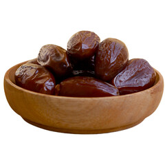 Ramadan Sweet Dates in Glass Bowl - Kurma Element for Ramadan Graphics