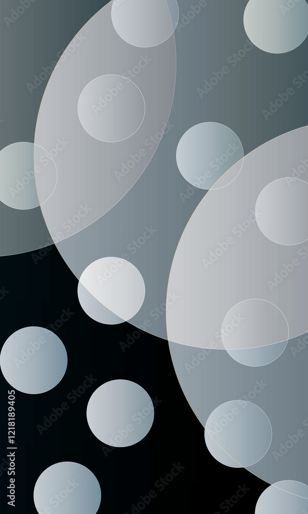 Poster abstract lines and circles. halftone banner style, template design vector illustration with copy spa