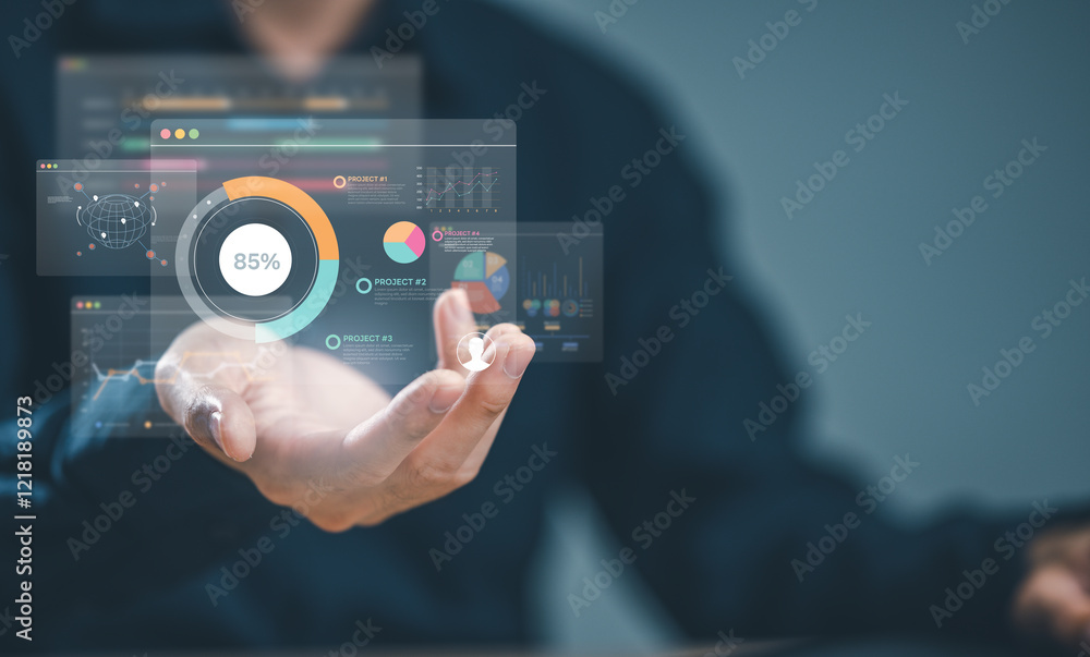 Poster business strategy analysis data, analyst database development analytic.
