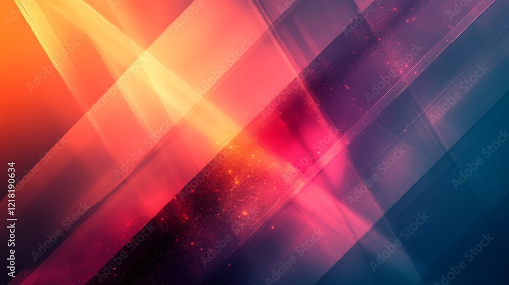 Poster abstract background with diagonal lines and vivid colors