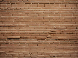 Obraz premium The brick wall is constructed with tightly fitted bricks.