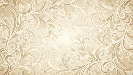 Elegant, cream-hued design featuring delicate swirl patterns, ideal for background use in interior or design projects, swirl