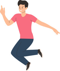 People with Smile Expression. World Smile Day. Flat Cartoon Vector Character