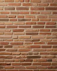 Obraz premium The brick wall has a textured surface with visible imperfections.