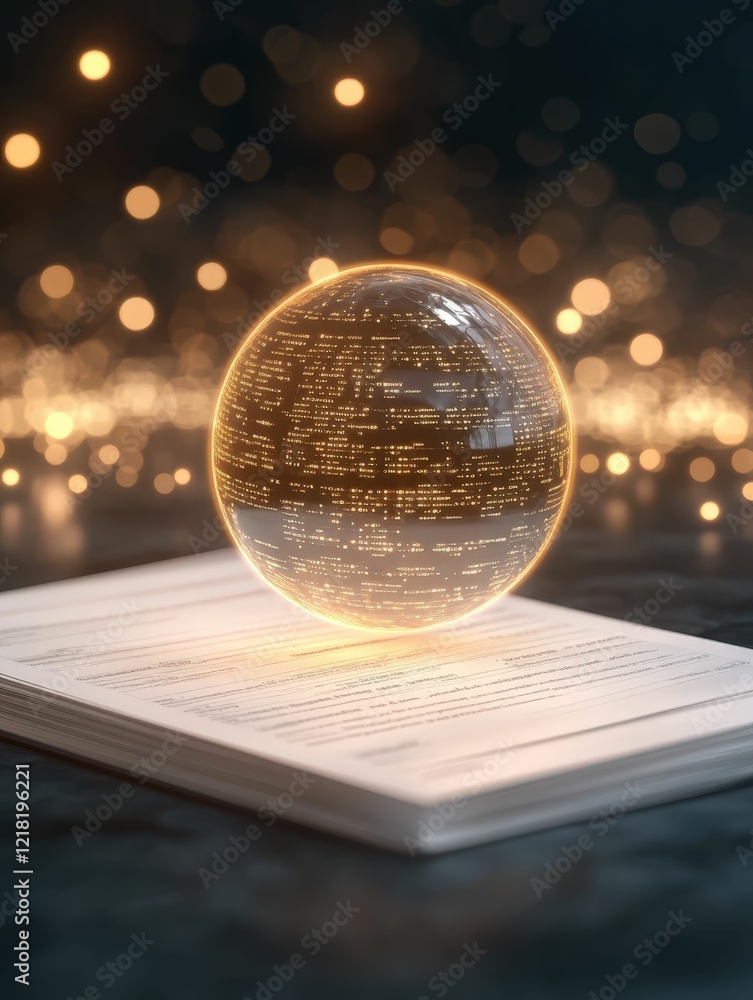 Poster futuristic tax form surrounded by holographic data in a digital space conceptual visualization moder