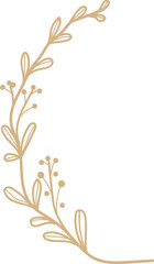 Botanical Wreath and Floral Branch