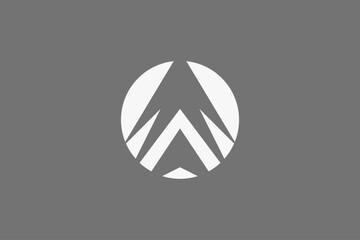 pine and arrow in circle logo