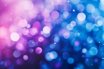 Abstract bokeh background with pink and blue lights.