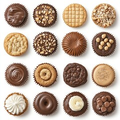 Assorted mini desserts, sweet treats, bakery, studio shot, food photography, website banners