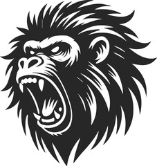 Fototapeta premium baboon head vector