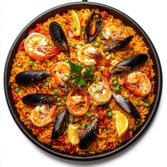 vibrant rice dish cooked 