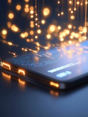 Virtual assistant enhances tax deductions using innovative technology digital workspace infographic modern environment close-up finance