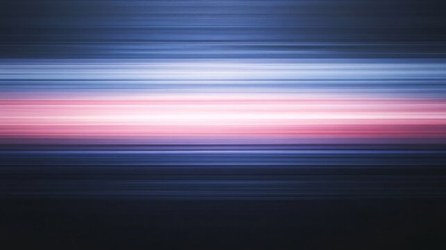 Abstract Horizontal Lines Of Pink Blue And Purple Hues