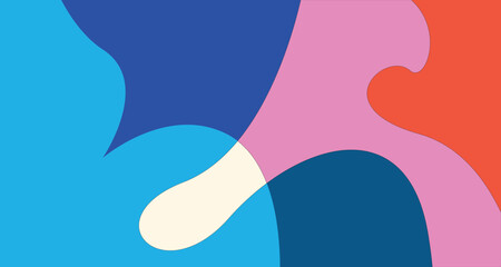 Vector Colorful liquid and fluid background for summer collection	