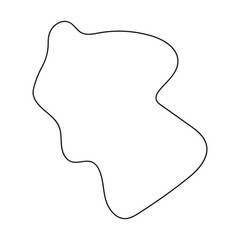 abstract blobs outline for background