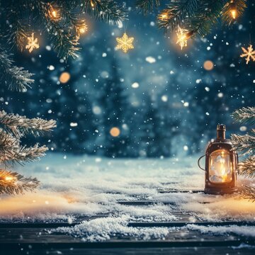blue christmas background slowflake decorations