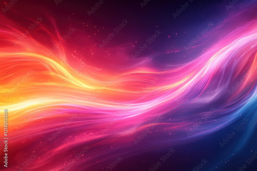 Poster A mesmerizing blend of vibrant colors and fluid patterns, creating a dynamic abstract design that evokes energy and creativity.