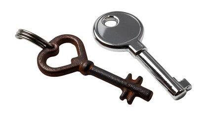 Rusty and Shiny Keys: A Contrast in Metalwork