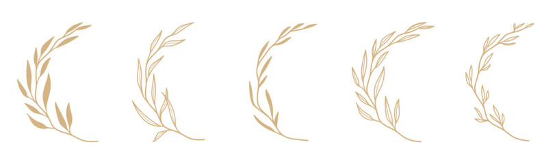 Set Collection Botanical Wreath and Floral Branch