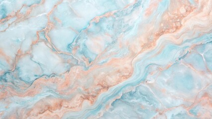Abstract Pastel Blue and Peach Marble Texture A Swirling Design for Interior Decor