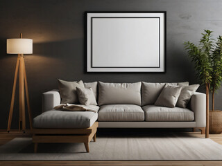 A framed picture on the wall, bathed in museum-like light and shadows.