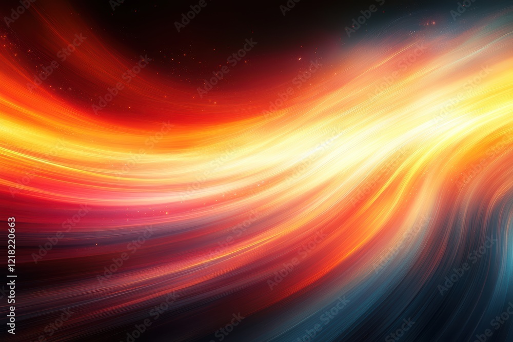 Poster a vibrant and dynamic wave of colors flowing seamlessly, perfect for backgrounds, digital art, or cr