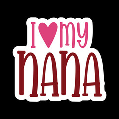 I Love My Family Member Svg Design