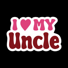 I Love My Family Member Svg Design