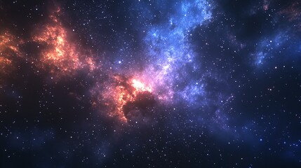 Fototapeta premium Night Sky with Fireworks New Year's Background 8K Realistic