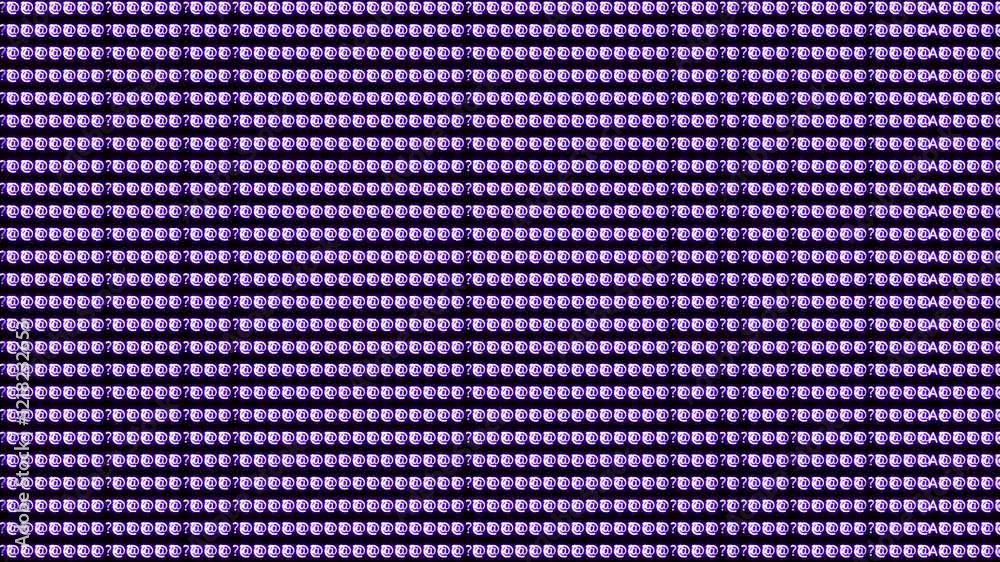 Poster search process in big data array purple.