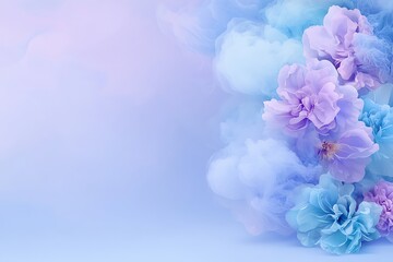 Floral event in nature background vibrant flowers soft environment colorful viewpoint