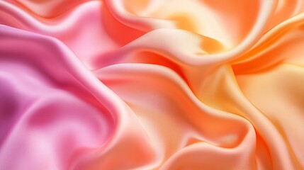 Obraz premium Pink Gold and Orange Smooth Silk Gradient Background Degrade