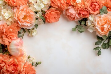 Floral arrangement showcase in nature background beautiful environment close-up view