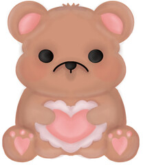 teddy bear with heart