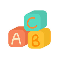 Baby Alphabet Block Toy Illustration