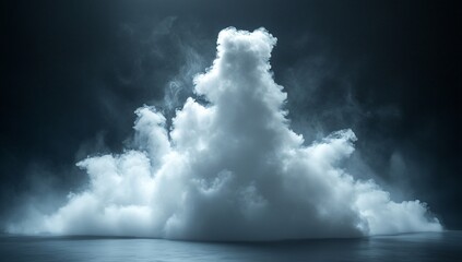 Ethereal Cloud Formation: A Study in Light and Shadow