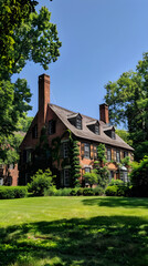 Classic Colonial Brick House: A Historical Site in New Jersey