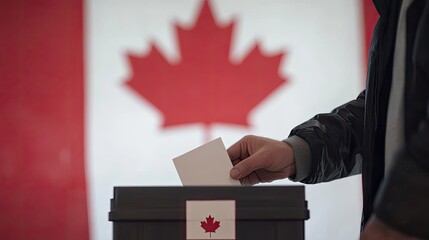 Canadians Participate in Ballot Voting for Elections Generative AI